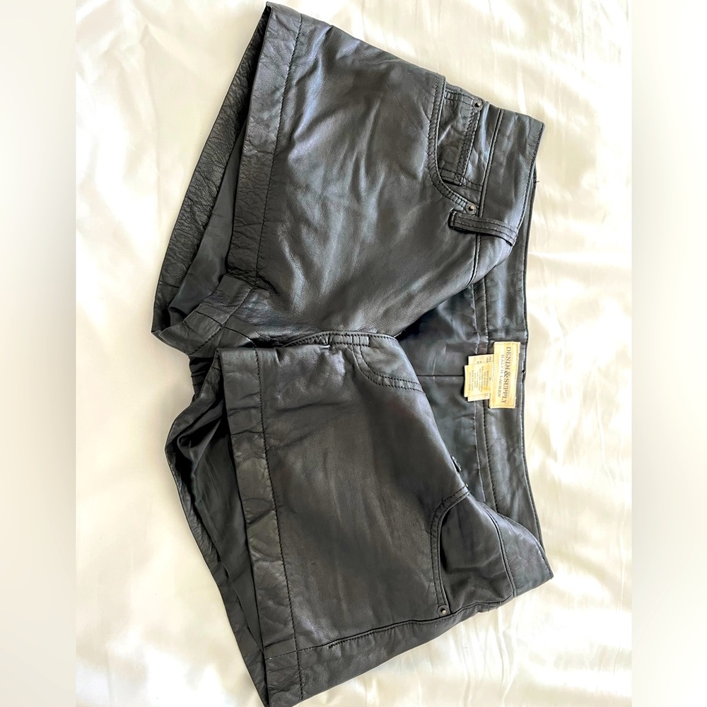 Lamb skin Ralph Lauren shorts. Works twice. Super flattering and soft